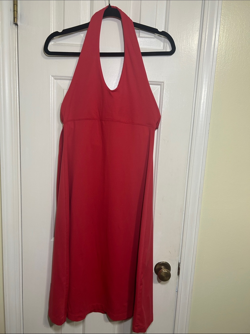 Patagonia Morning Glory Halter Dress - Coral Pink / Amaranth, Medium